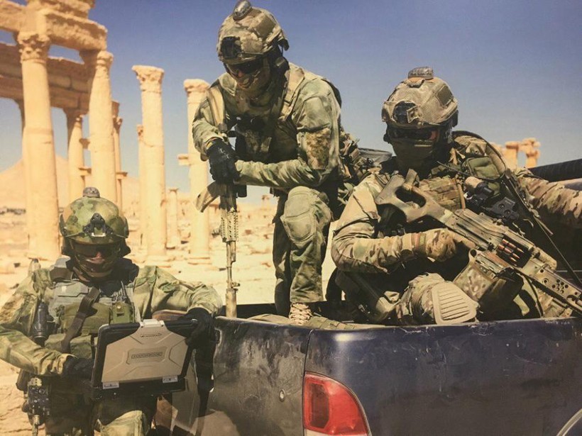 Binh sĩ lực lượng đặc nhiệm Nga trên chiến trường Palmyra