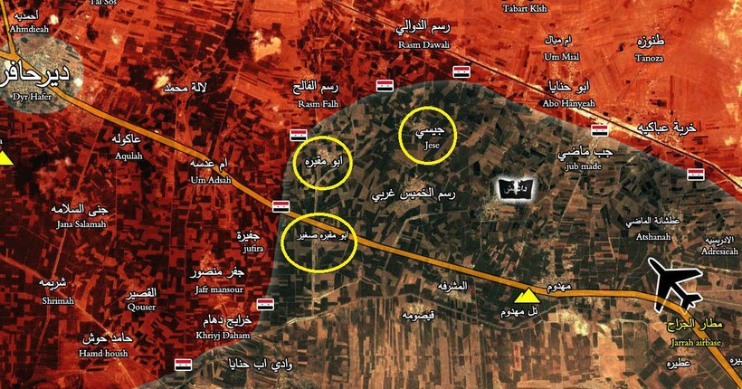 Ba ngôi làng trên vùng nông thôn Aleppo, mục tiêu tấn công của lực lượng Tigers