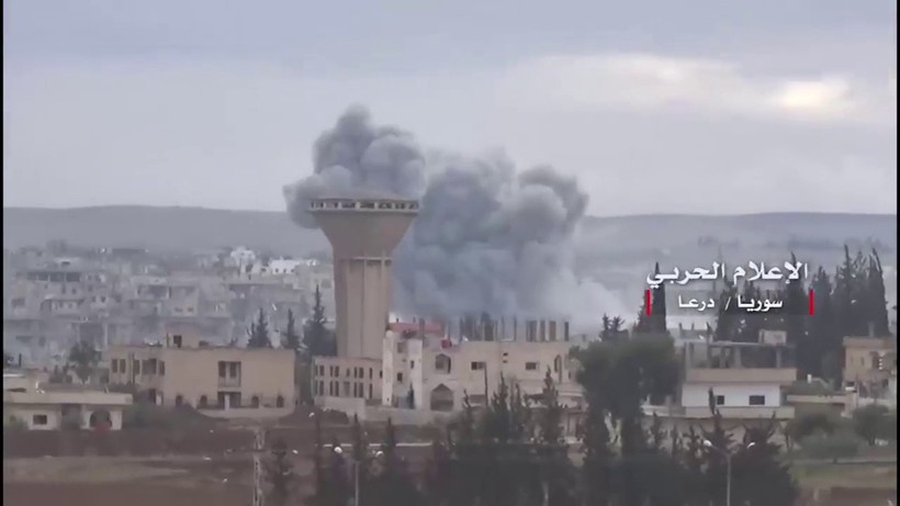 Không quân Nga, Syria không kich dữ dội ở Daraa