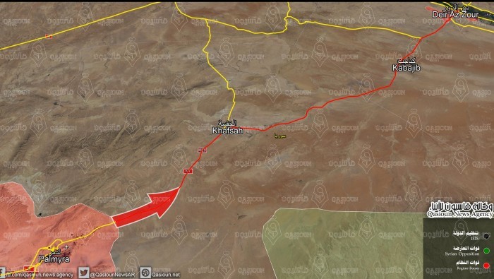 Hướng tấn công chính của quân đội Syria về Deir Ezzor