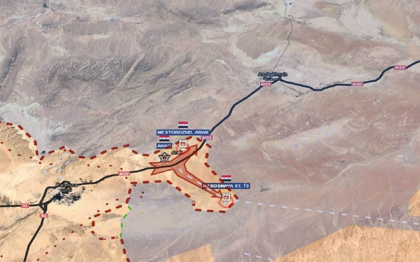Cuộc tấn công vào Tam giác chiến lược Arak trên đường đến thành phố Deir Ezzor