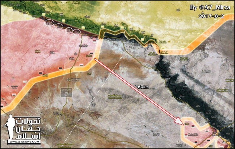 Lực lượng Tiger còn cách thành phố Deir Ezzor khoảng 60 km