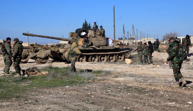 Một đơn vị thuộc lực lượng Tiger tập kết trên vùng nông thôn tỉnh Hama - ảnh Alalam.Ir