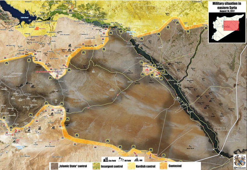 Tổng quan tình hình chiến sự khu vực sa mạc tỉnh Homs, Hama và chiến trường Deir Ezzor
