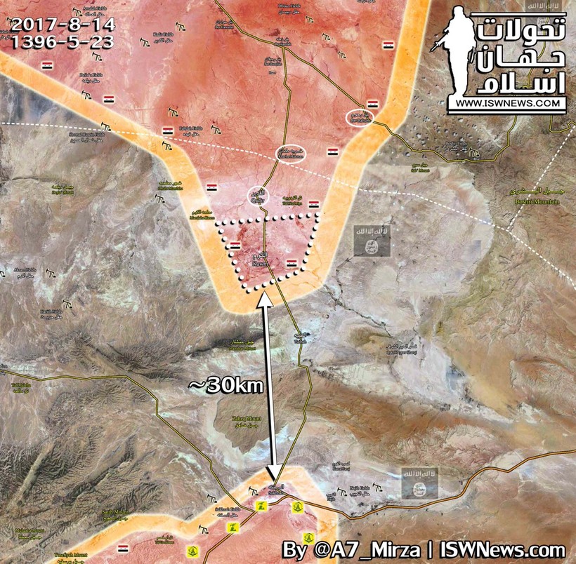 Lực lượng Tiger còn cách thị trấn Al-Sukhnah 30 km, chuẩn bị bao vây hoàn toàn IS ở Homs, Hama