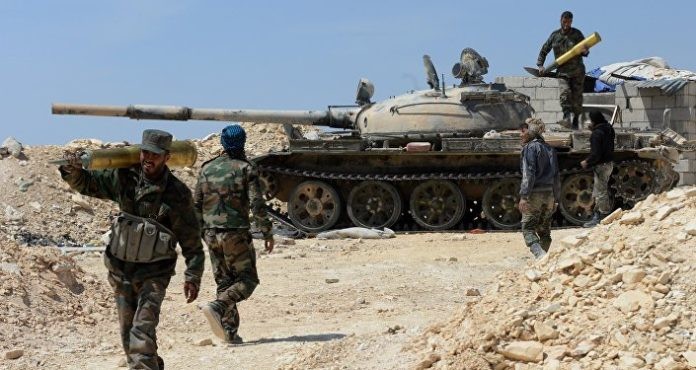 Lực lượng Lá chắn Qalamout tiến công trên vùng sa mạc phía đông tỉnh Hama