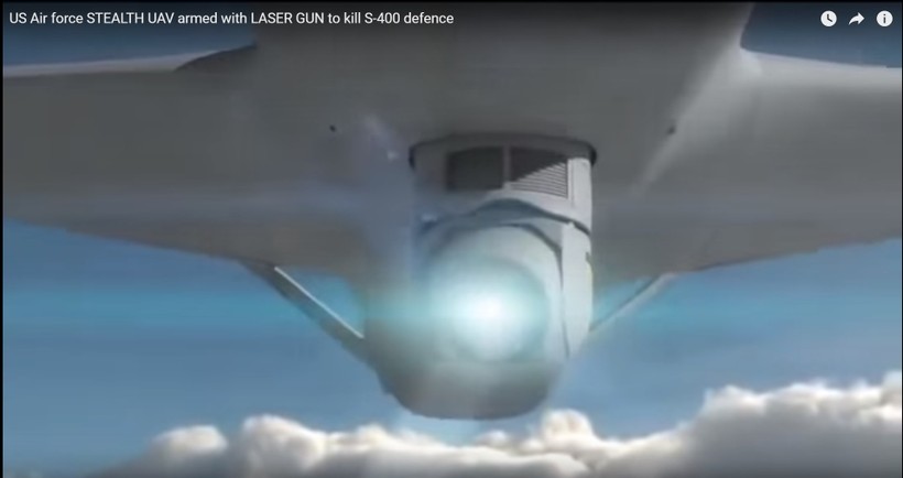 Vũ khí laser lắp đặt trên máy bay không người lái General Atomics Avenger - ảnh video