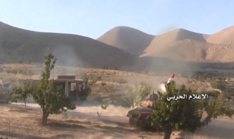 Quân đội Syria tiến công trên dãy núi Qalamoun, vùng biên giới Syria - Lebanon