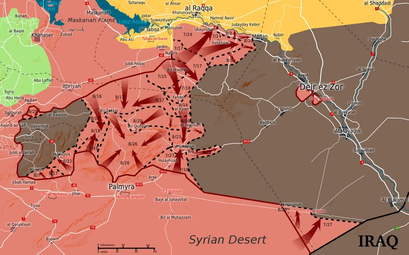Các mũi tấn công tiêu diệt khủng bố IS trên chiến trường Syria - ảnh South Front