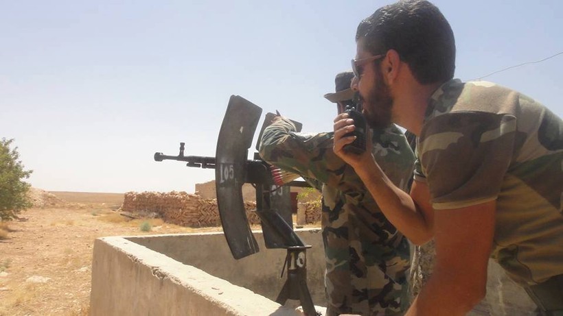 Binh sĩ lực lượng Lá chắn Qalamoun trên chiến trường Hama - ảnh minh họa Masdar News