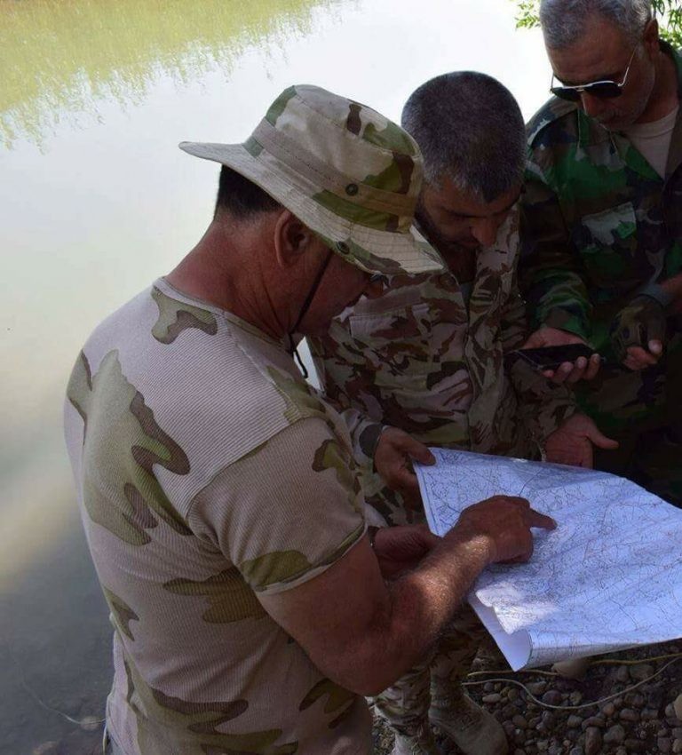 Các đơn vị quân đội Syria tổ chức vượt sông Euphrates - ảnh truyền thông quân đội Syria