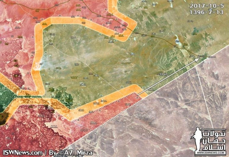 Quân đội Syria tiến công dọc theo biên giới với Jordan, giải phóng khoảng 8000 km2 biên giới - ảnh Masdar News