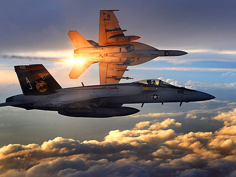 Máy bay chiến đấu Mỹ trên chiến trường Syria - ảnh minh họa của South Front