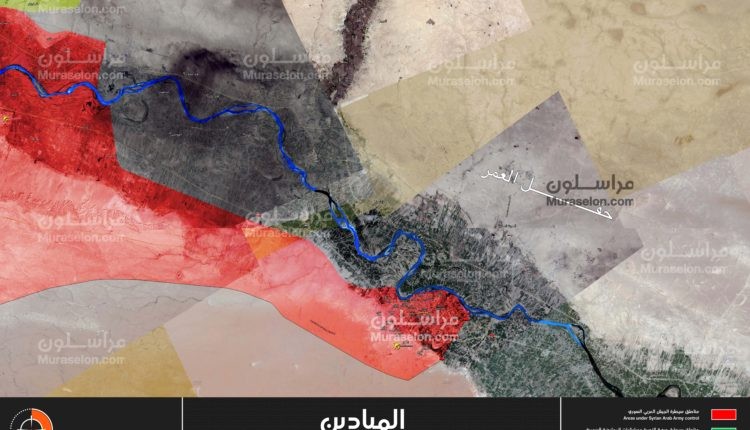 Quân đội Syria hoàn toàn giải phóng thành phố Mayadeen - bản đồ Muraselon