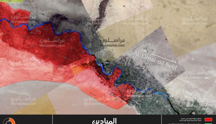 Toàn bộ vùng thung lũng phía tây sông Euphrates giải phóng, quân đội Syria chuẩn bị tiến công mỏ dầu Omar - ảnh Muraselon