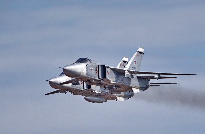 Máy bay chiến đấu Nga trên chiến trường Syria - ảnh truyền thông Không quân Nga mạng xã hội Twitter