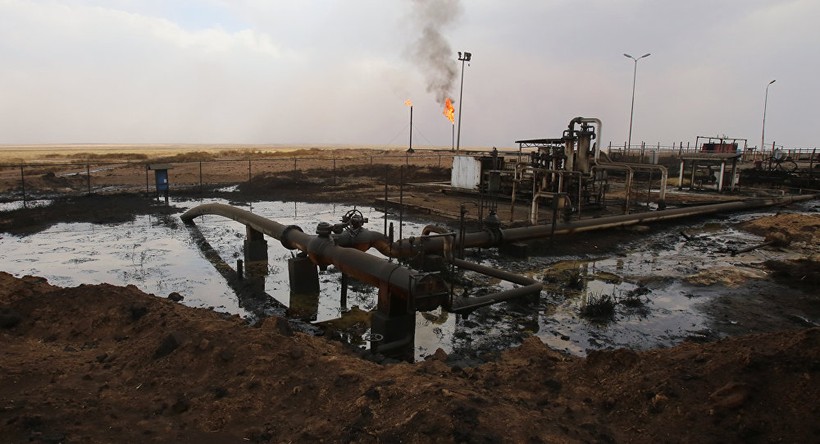 Một phần nhỏ khu mỏ dầu Omar bị IS chiếm đóng - ảnh minh họa Masdar News