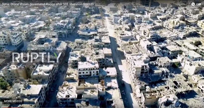 ảnh thành phố Raqqa  bị hủy diệt - ảnh South Front