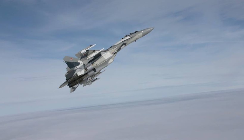 Máy bay Su-35 không quân Nga trên chiến trường Syria - ảnh minh họa Mardas News