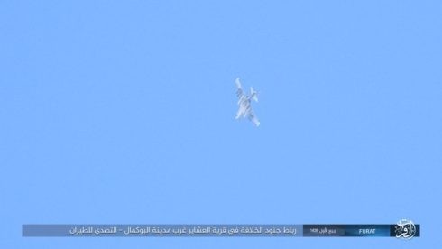 Máy bay chiến đấu Su-25 Nga trên bầu trời không phận Deir Ezzor