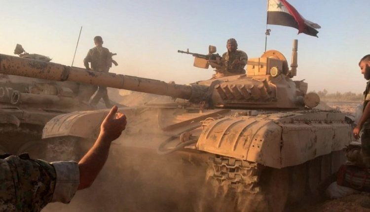 Xe tăng lực lượng Tiger trên chiến trường Deir Ezzor - ảnh minh họa Muraselon