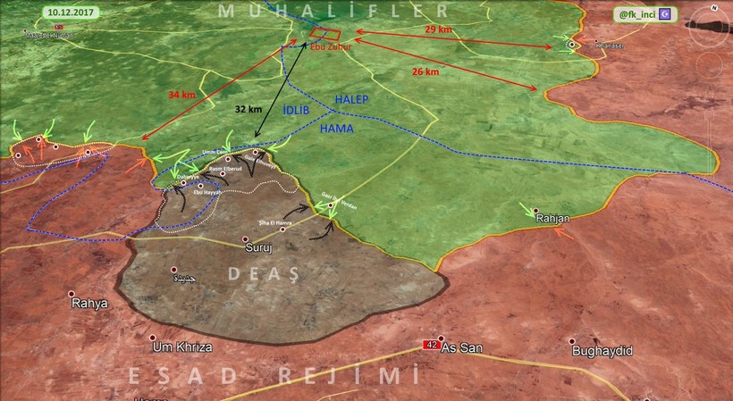 Toàn cảnh khu vực chiến trường miền bắc Hama - ảnh South Front