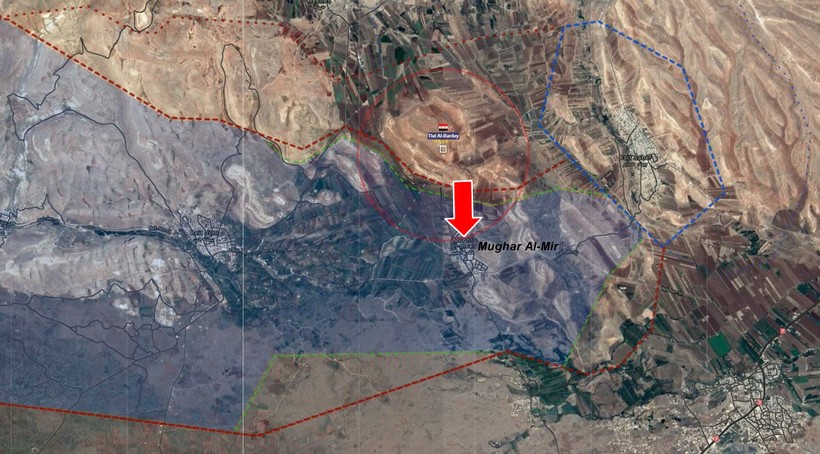 Mũi tiến công trọng tâm của quân đội Syria trong vùng BeitJinn, gần cao nguyên Golan