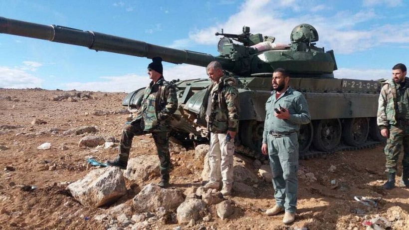 Binh sĩ quân đội Syria trên chiến trường phía nam Aleppo - ảnh minh họa South Front