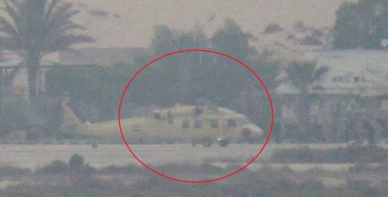 Chiếc trực thăng Ai Cập, bị phá hủy trong cuộc tấn công - ảnh video South Front