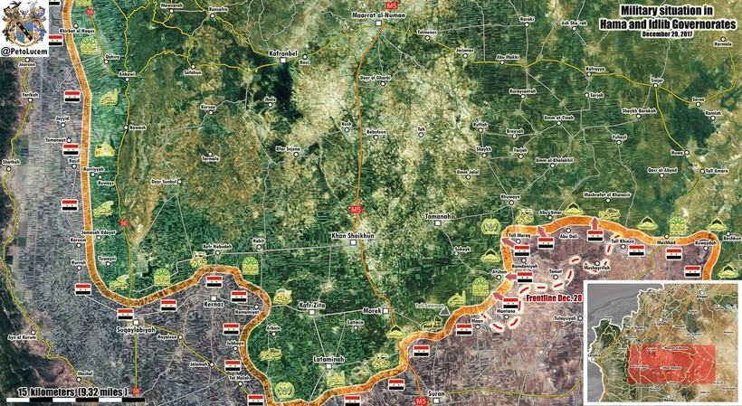 Chiến dịch tấn công của lực lượng Tiger ở Idlib - Hama - ảnh South Front