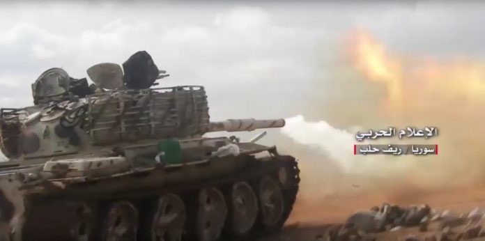 Lực lượng Vệ binh Cộng hòa tấn công trên chiến trường Aleppo - ảnh minh họa video truyền thông Hezbollah