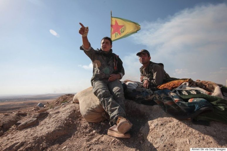 Chiến binh người Kurd YPG trên chiến trường Afrin, Aleppo - ảnh minh họa Masdar News