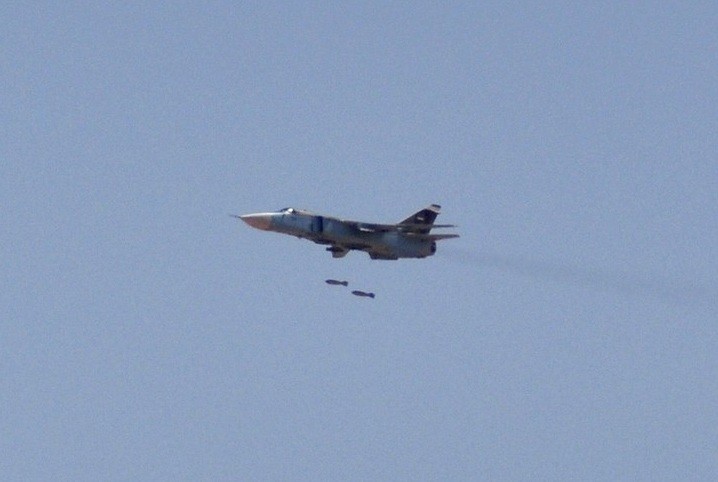 Không quân Syria không kích vùng đông bắc Hama - ảnh minh họa Masdar News