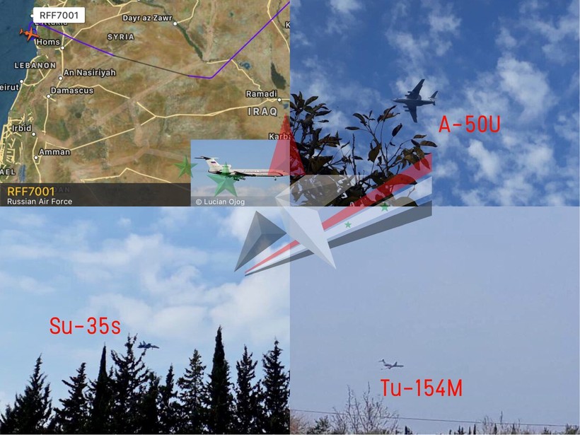 Các máy bay chiến đấu mới Nga đến Syria - ảnh minh họa tài khoản mạng xã hội @WaelAlHussaini