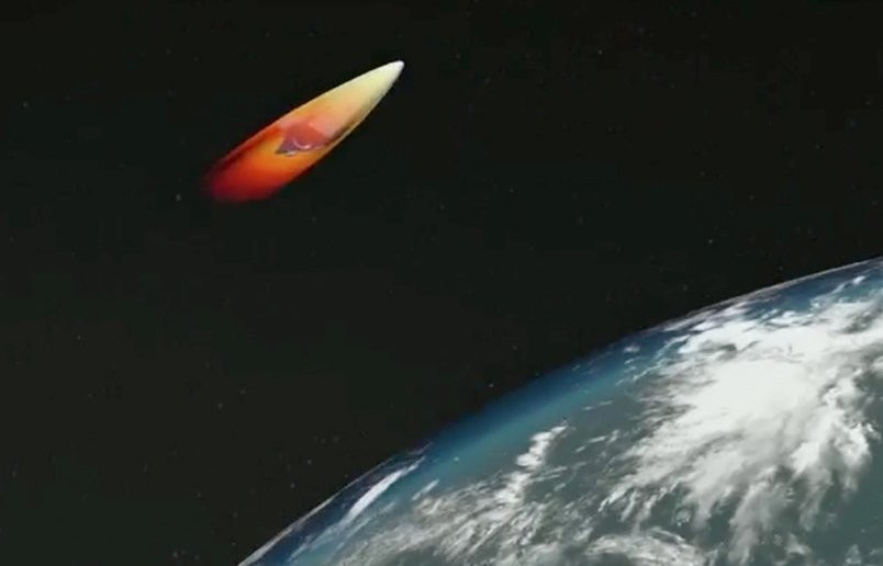 Tên lửa Avangard, ảnh minh họa video