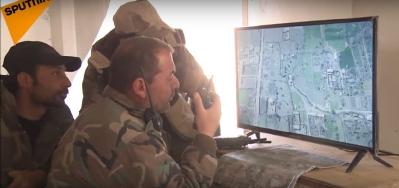 Video sở chỉ huy tiền phương quân đội Syria = ảnh minh họa video
