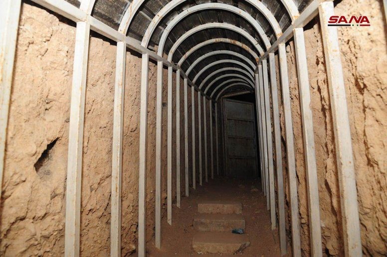 Đường hầm nhà tù khủng khiếp nhất trong lich sử ở Đông Ghouta. Anh minh họa của SANA.