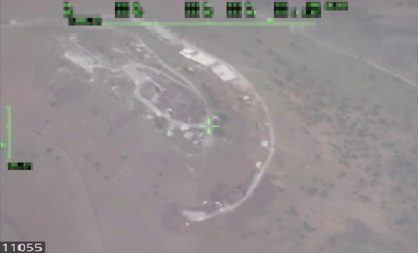 Không quân Nga không kích Daraa, ảnh minh họa video Rusvecna