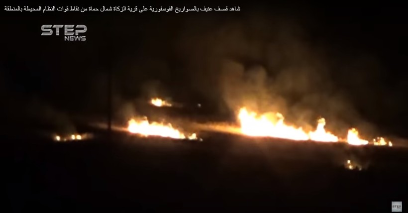 Không quân NGa không kích trên vùng ngoại ô Damascus. ảnh minh họa video