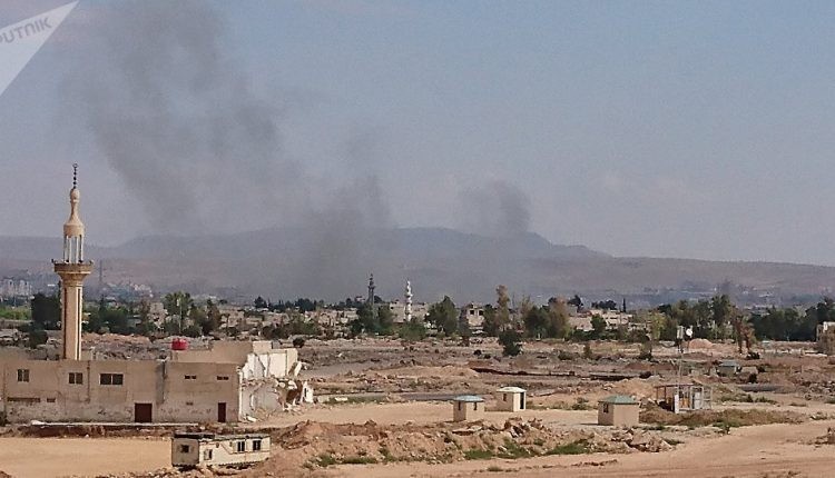 Công binh Syria phá hủy bom mìn và vật liệu chiến tranh ở ngoại ô Damascus