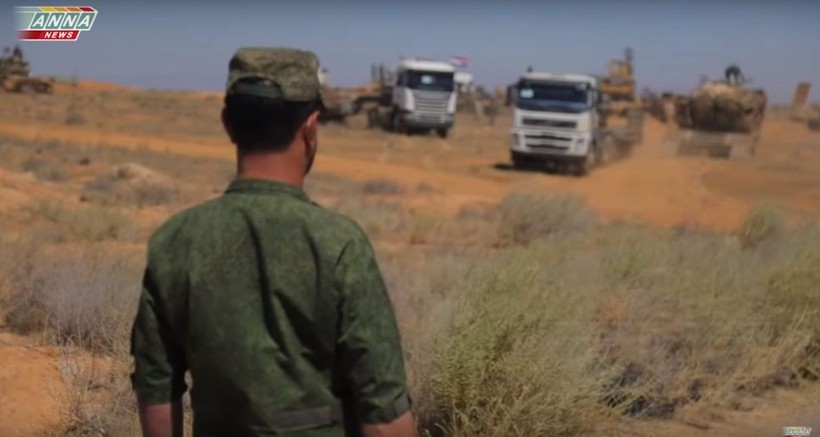 Lực lượng Tiger tiến về tnhr Daraa. ảnh video ANNA News