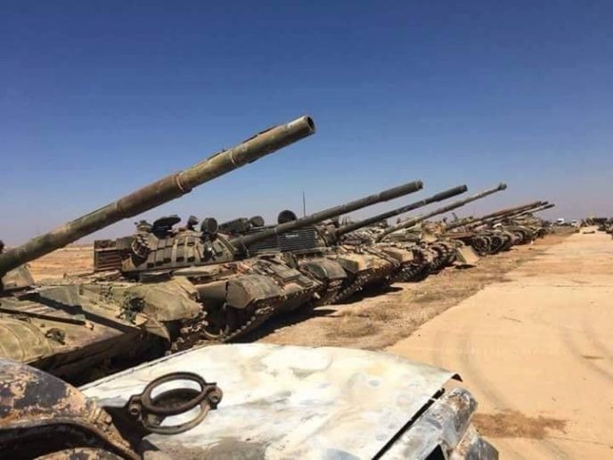 Xe tăng được quân đội Syria thu giữ sau chiến thắng ở Daraa