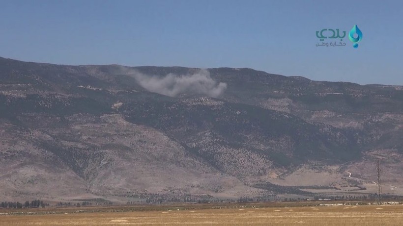 Không quân Nga không kích ở Latakia. Ảnh minh họa video