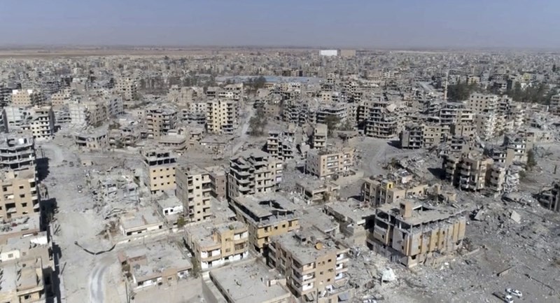 Thảm họa thành phố Raqqa sau cuộc tấn chiếm của Lực lượng dân quân người Kurd. Ảnh Sputnik
