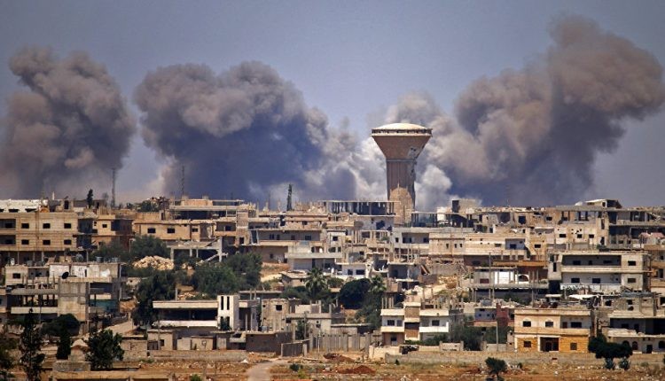 Lực lượng pháo binh - tên lửa Syria tấn công trên chiến trường Daraa, Ảnh minh họa Muraselon