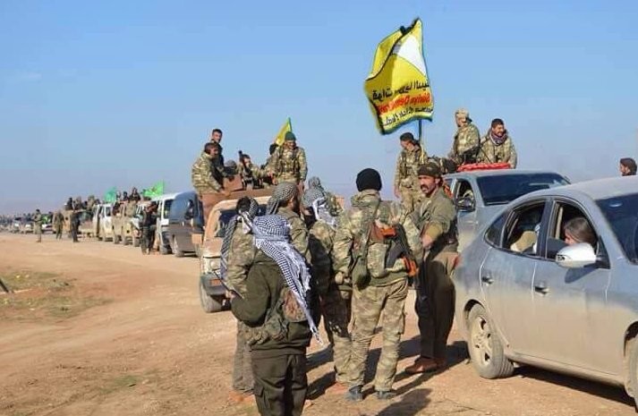 Lực lương dân quân người Kurd trên chiến trường Deir Ezzor. Ảnh Masdar News