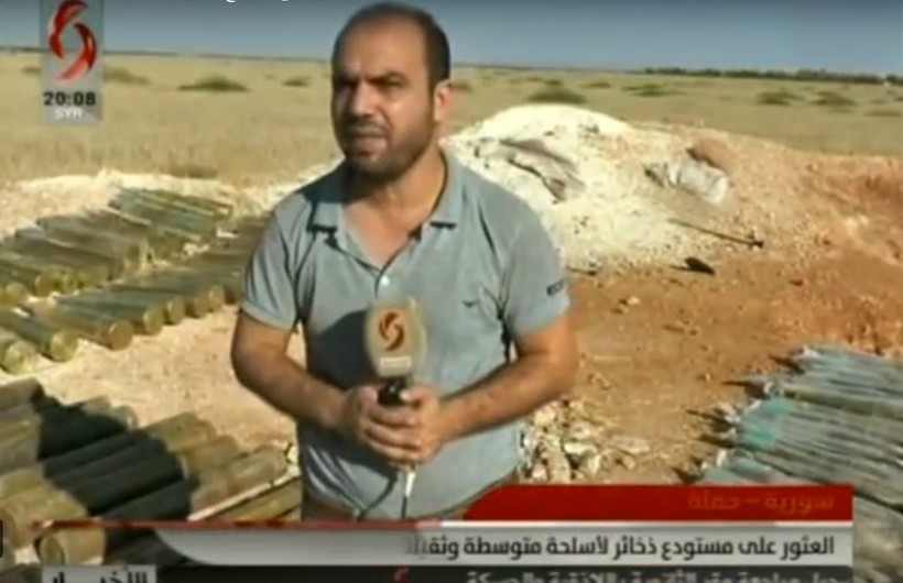 Quân đội Syria thu vũ khí ở phía tây bắc tỉnh Hama. Ảnh minh họa video syria alikhbaria