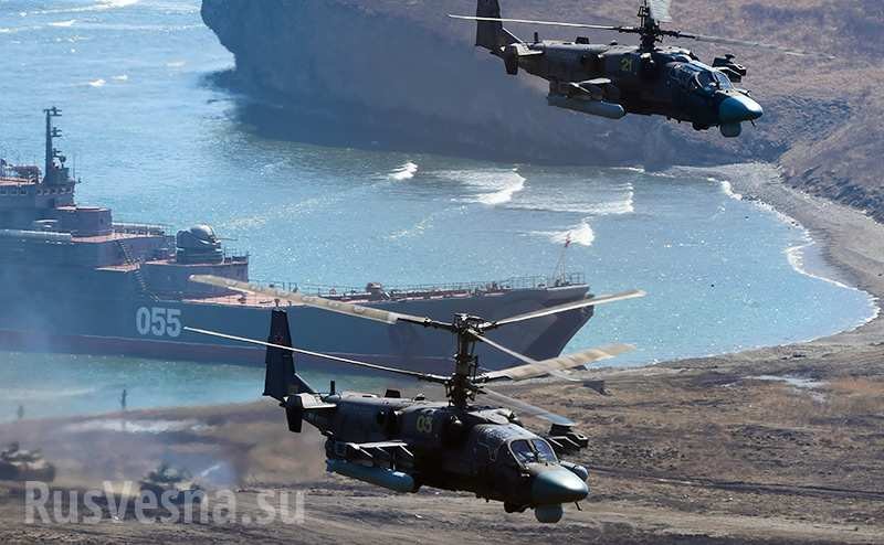Hải quân Nga diễn tập chiến đấu. Ảnh minh họa Rusvesna