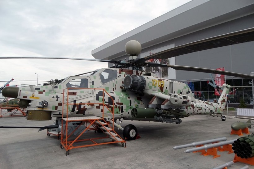 Trực thăng tấn công Mi-28NM trong diễn đàn kỹ thuật quân sự Army - 2018. Ảnh minh họa RG