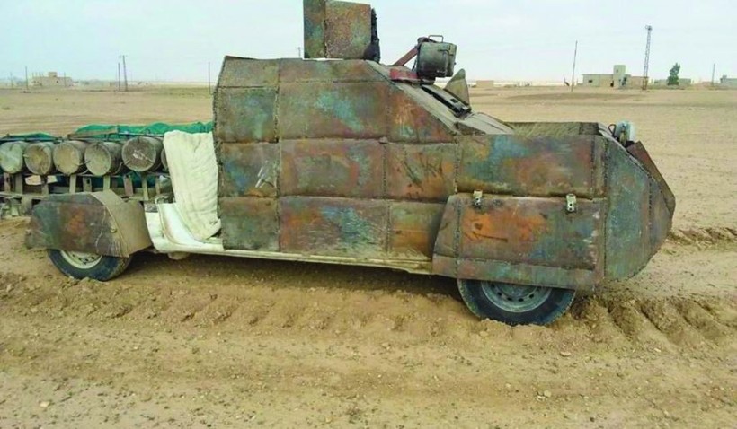 Xe đánh bom tự sát VBIED, bị SDF thu giữ ở Deir Ezzor. Ảnh minh họa: Masdar News.